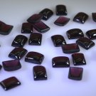 Garnet loose Stone 1 Pieces 6 x 8 mm Emerald cut Red cabochon Gemstone