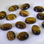 Tiger Eye loose Stone 1 Pieces 10 x 12 mm Oval Brown cabochon Gemstone