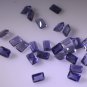 iolite loose Stone 1 Pieces 4 x 6 mm Emerald cut Blue faceted Gemstone
