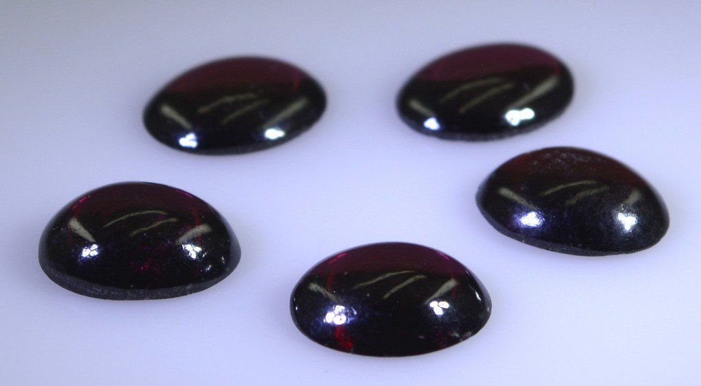 Garnet loose Stone 1 Pieces 8 x 10 mm Oval Red cabochon Gemstone
