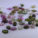 Tourmaline loose Stone 1 Pieces 3x5,2.5x4 mm Oval Multi cabochon Gemstone