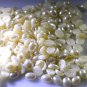 faux pearl loose Stone 10 Pieces 6 x 8 mm Oval Off-white cabochon Gemstone