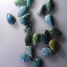 Turquoise loose Stone 1 Pieces 6 x 9 mm Pear multi cabochon Gemstone