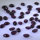 Garnet loose Stone 1 Pieces 5 x 7 mm Oval Red cabochon Gemstone