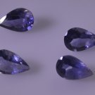 iolite loose Stone 1 Pieces 6 x 9 mm Pear Blue faceted Gemstone