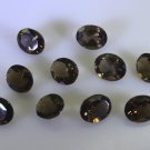 Smoky Quartz loose Stone 1 Pieces 8 x 8 mm Oval Brown faceted Gemstone