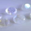 Rainbow Moonstone loose Stone 1 Pieces 8 x 10 mm Oval Multi faceted Gemstone