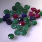 Dyed Rubi loose Stone 1 Pieces 5 x 5 mm Round multi faceted Gemstone