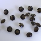 Smoky Quartz loose Stone 1 Pieces 5 x 5 mm Round Brown faceted Gemstone