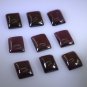 Garnet loose Stone 1 Pieces 8 x 10 mm Emerald cut Red cabochon Gemstone