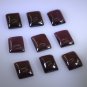 Garnet loose Stone 1 Pieces 8 x 10 mm Emerald cut Red cabochon Gemstone
