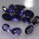 iolite loose Stone 1 Pieces 5 x 7 mm Oval Blue faceted Gemstone