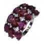 Riyo Garnet Silver Online Jewellery Large Silver Ring Sz 5 Srgar5-26005