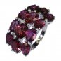 Riyo Garnet Silver Online Jewellery Large Silver Ring Sz 5 Srgar5-26005