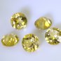 Citrine loose Stone 1 Pieces 10 x 10 mm Round Yellow faceted Gemstone