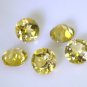 Citrine loose Stone 1 Pieces 10 x 10 mm Round Yellow faceted Gemstone