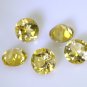 Citrine loose Stone 1 Pieces 10 x 10 mm Round Yellow faceted Gemstone