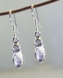 first-class Silver Fashion For Her Jewellery Gemstone Earring SETEMP-81