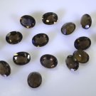 Smoky Quartz loose Stone 1 Pieces 7 x 8 mm Oval Brown faceted Gemstone