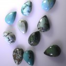Turquoise loose Stone 1 Pieces 5 x 7 mm Pear multi cabochon Gemstone
