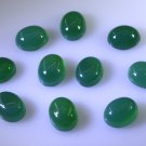 Green onyx loose Stone 1 Pieces 8 x 10 mm Oval Green cabochon Gemstone