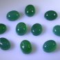 Green onyx loose Stone 1 Pieces 8 x 10 mm Oval Green cabochon Gemstone