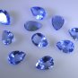 synthetic cubic zirconia Blue shappire cz loose gemstones 1 Pieces 7 x 10 mm Pea