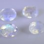 Rainbow Moonstone loose Stone 1 Pieces 6 x 6 mm Oval Multi faceted Gemstone