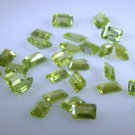peridote loose Stone 1 Pieces 4 x 6 mm Emerald cut Green faceted Gemstone
