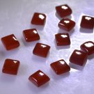 Red onyx loose Stone 1 Pieces 5 x 5 mm Princess Red cabochon Gemstone