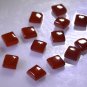 Red onyx loose Stone 1 Pieces 5 x 5 mm Princess Red cabochon Gemstone