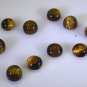 Tiger Eye loose Stone 1 Pieces 10 x 10 mm Round Brown cabochon Gemstone