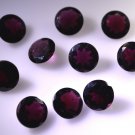 Garnet loose Stone 1 Pieces 10 x 10 mm Round Red faceted Gemstone