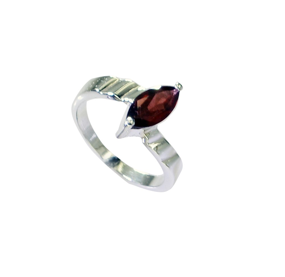 Riyo Garnet Handcrafted Silver Silver Ring For Women Sz 5.5 Srgar5.5-26207