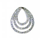 Riyo White Silver Jewellery For Women Strand Pendant L 1.5in Spwhcz-110025