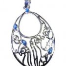 effulgent Silver Fashion Women Jewelry Gems Pendant SPTMP-47