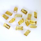 Citrine loose Stone 1 Pieces 5 x 10 mm Emerald cut Yellow faceted Gemstone