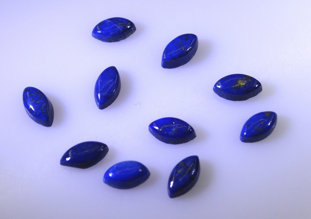Lapis Lazuli loose Stone 1 Pieces 4 x 7 mm Marquise Blue cabochon Gemstone