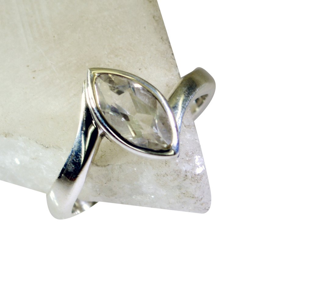 Riyo White Indian Jewelry Silver Ring Designs Women Sz 8 Srwhcz8-