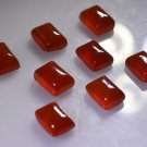 Red onyx loose Stone 1 Pieces 6 x 8 mm Emerald cut Red cabochon Gemstone