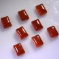 Red onyx loose Stone 1 Pieces 6 x 8 mm Emerald cut Red cabochon Gemstone