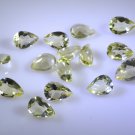 lemon Quartz loose Stone 1 Pieces 7 x 10 mm Pear Yellow faceted Gemstone