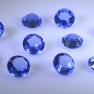 synthetic cubic zirconia Blue shappire cz loose gemstones 1 Pieces 8 x 8 mm Roun
