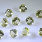 lemon Quartz loose Stone 1 Pieces 8 x 8 mm Round Yellow faceted Gemstone