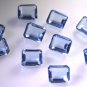 synthetic cubic zirconia Tanzanite cz loose Stone 1 Pieces 8 x 10 mm Emerald cu