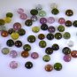 Tourmaline loose Stone 1 Pieces 5 x 5 mm Round Multi cabochon Gemstone