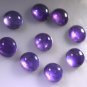 Amethyst loose Stone 1 Pieces 10 x 10 mm Round Purple cabochon Gemstone