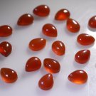 Red onyx loose Stone 1 Pieces 5 x 7 mm Pear Red cabochon Gemstone