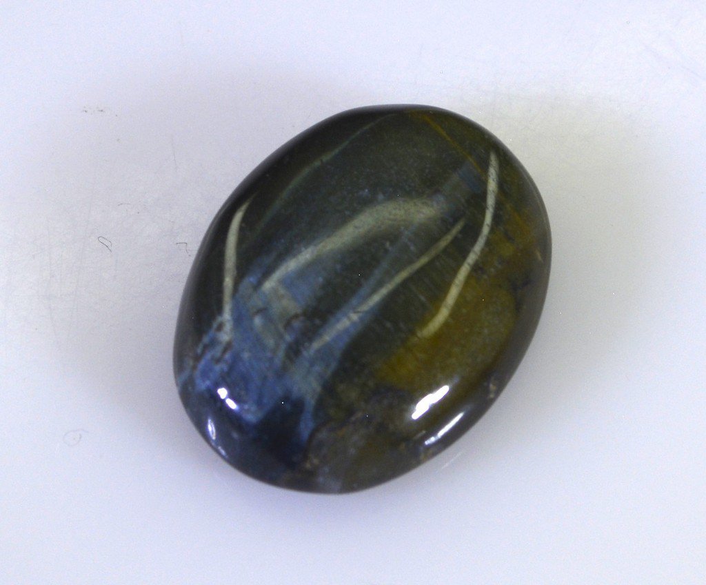 Tiger Eye loose Stone 1 Pieces 13 x 13 mm Oval Black cabochon Gemstone