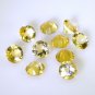 Citrine loose Stone 1 Pieces 8 x 8 mm Round Yellow faceted Gemstone